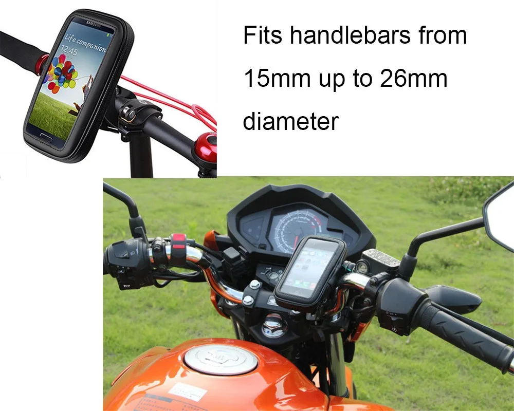 6.0" inch Big Bicycle Bike Mobile Cell Phone Waterproof Holder for Xiaomi mi5s plus/Huawei Mate 9/8/PPTV king 7/Bluboo maya max