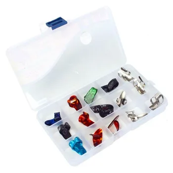 

Alice 15pcs Celluloid Finger Thumb Guitar Picks Plectrums Set NEW Accessories