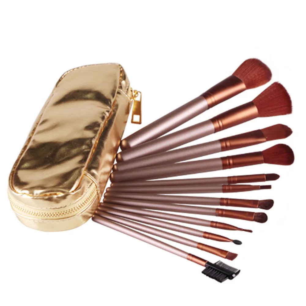 

Brand New Hot Selling 12PCS High Quality Premiuim Makeup Brushes Cosmetic Set Eyeshadow Brush Blusher Cosmetic Tools Wholesale