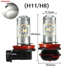 Par lampadas branco natural h11 h8 28 led cree chips 3535 5000k-6000k para farol neblina anjo olhos bmw x1