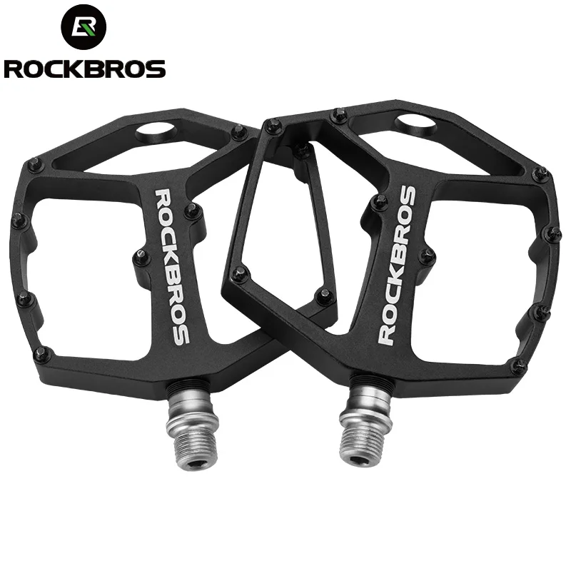 ROCKBROS خفيفة ختم محامل دراجة دواسات الدراجة الدراجات النايلون الطريق bmx Mtb الدواسات شقة منصة دراجة أجزاء اكسسوارات