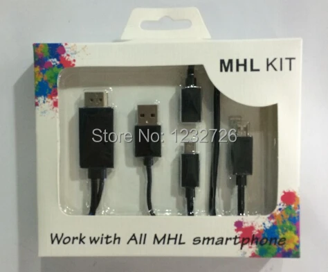 High Quality Universal Micro USB MHL To HDMI Cable HDTV Adapter For Samsung Galaxy S2 S3 S4 S5 HTC LG SONY huawei mi 2 1080P | Мобильные