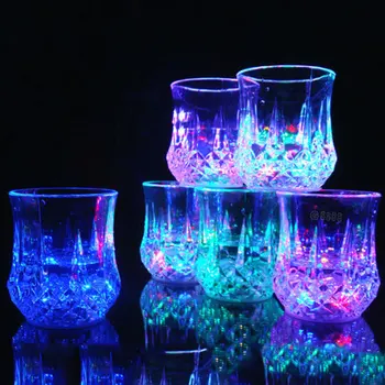 

Colorful Magic Flashing LED Cup Water Sensor Halloween Birthday KTV Party Banquet Decoration Drop Shipping