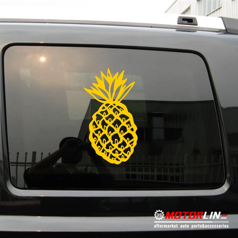 Pineapple Car Decal Sticker Vinyl pick size color die cut no background