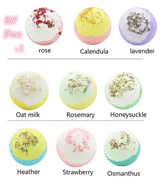 

1pc Deep Sea Bath Salt Body Essential Oil Bath Ball Natural Bubble Bath Bombs Ball 6 Flavors to Choose Wholesale & Drop ship