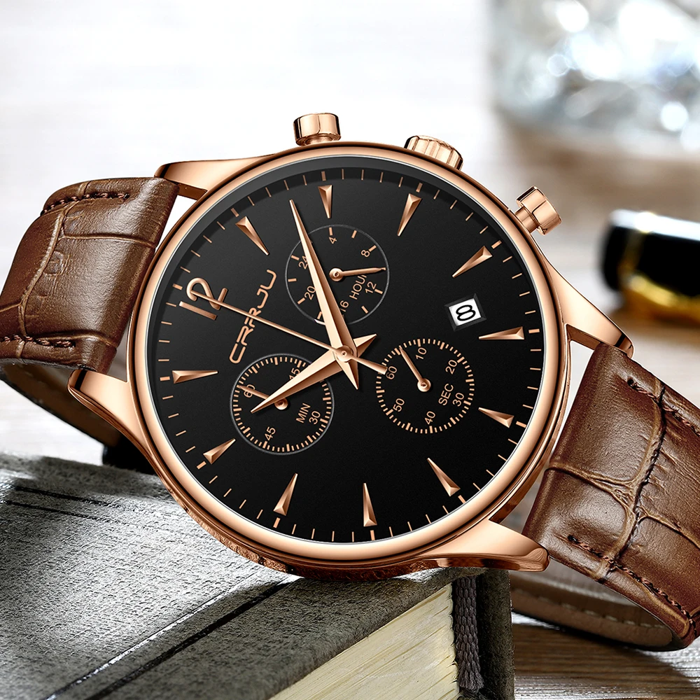  Mens Sports Watches Men Top Brand Luxury Leather Quartz Automatic Date Clock Male Army Military Wat