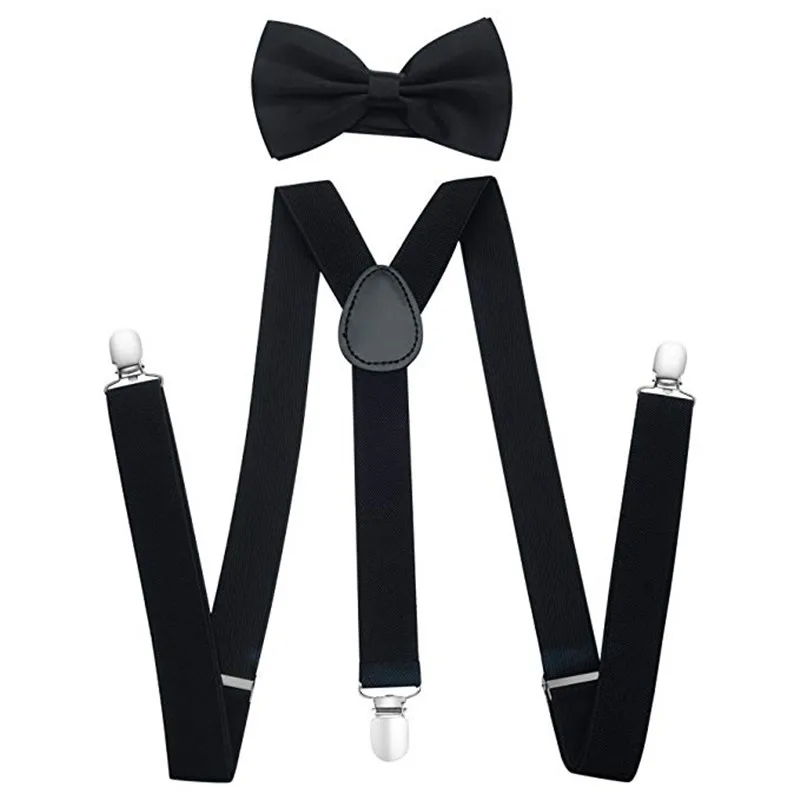 Mens Black Suspenders Halloween Costume Accessory