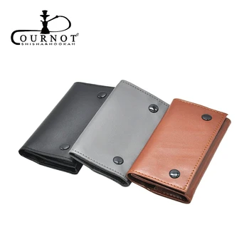 

COURNOT PU Leather Tobacco Pouch Storage Bag For Cigarette Paper Holder Protable Tobacco Wallet Bag Pipe Smoking Accessories
