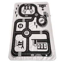 Baby Play Mat Soft Crawling Rugs Car Track Pattern Puzzles Learning Toy Nordic Style Kids Room Decoration Floor Carpet