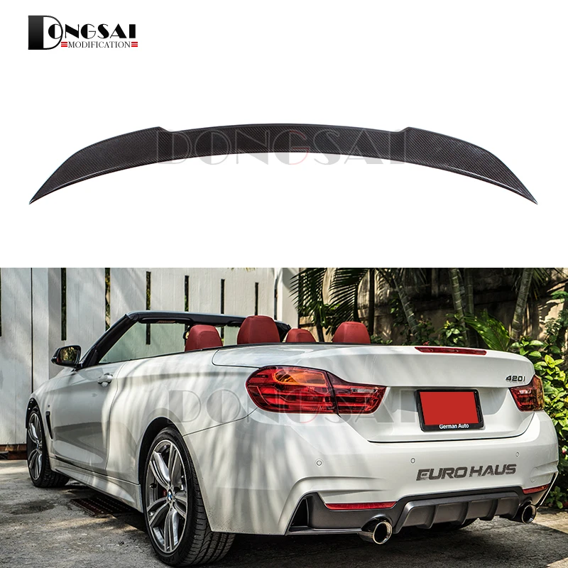 

F33 Rear Spoiler for BMW 4 series F33 Convertible F83 M4 CS Style Boot Lip Trunk Wings 2014 + Car Styling 420i 428i 435i