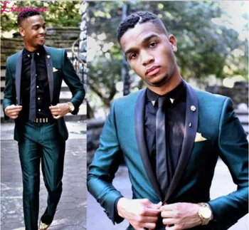 

Linyixun High Quality Mens Suits Groom Tuxedos Groomsmen Wedding Party Dinner Best Man Suits (Jacket+Pants)