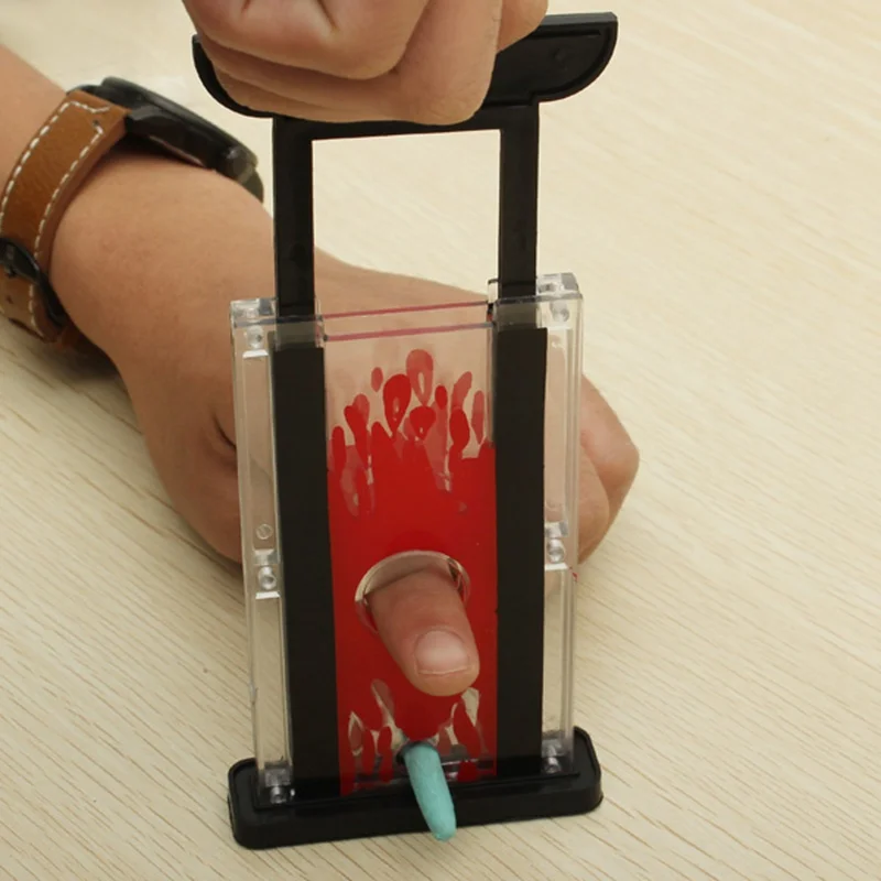

JIMITU Magic Trick Magic Supplies Toy Magic Props Tricks Toy Kids Finger Cutter Chopper Guillotine Magic Finger Hay Cutter Tool