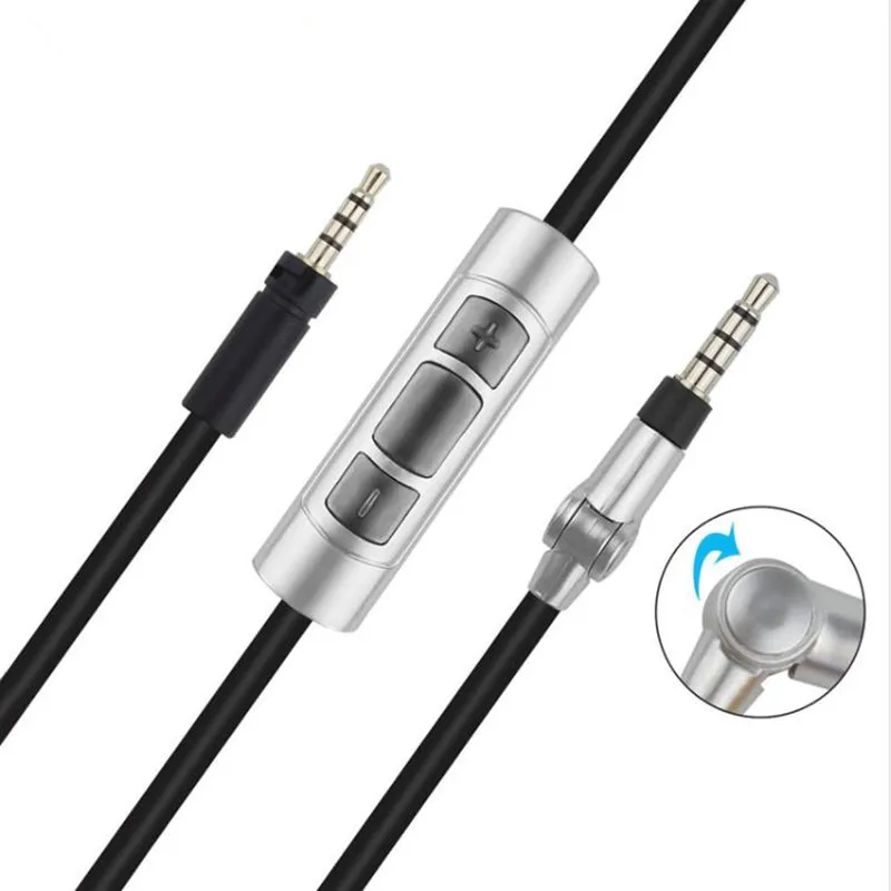 ABDO аудио кабель с микрофоном Регулятор громкости для Sennheiser Momentum 1 0 2 беспроводные