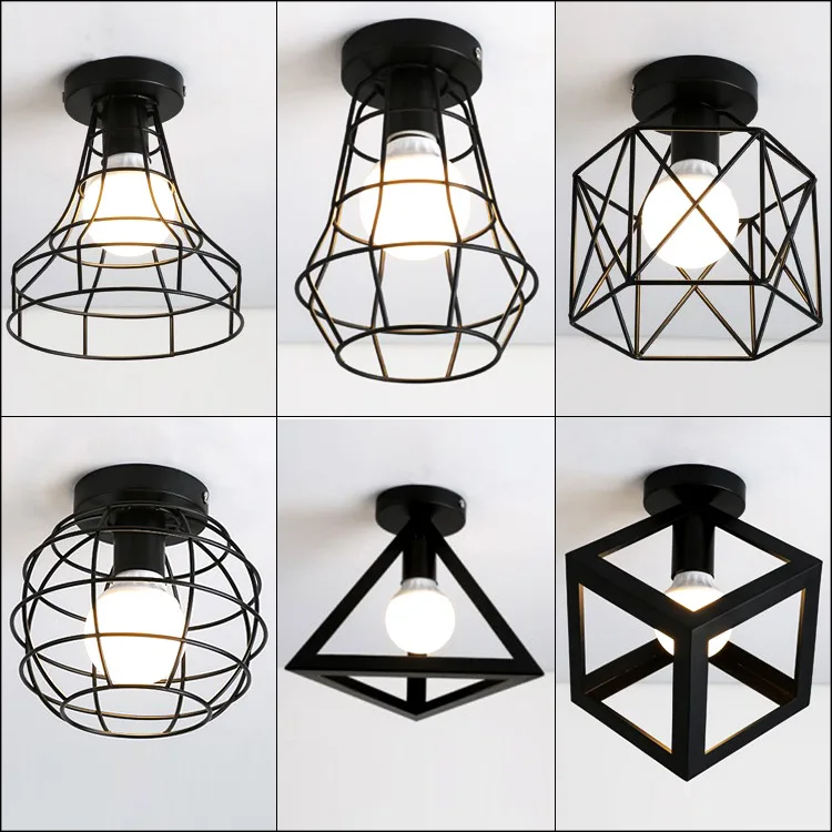 

Creative personality living room ceiling lamp modern minimalist iron art lamp