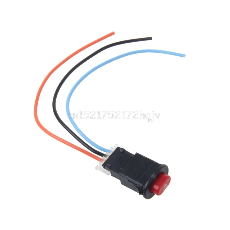 

Motorcycle Hazard Light Switch Double Warning Flasher Emergency Signal w/3 Wires Lock O18 dropship