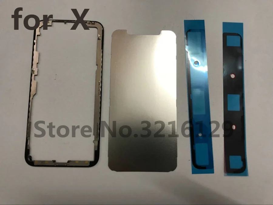 

2set new coming Top quality Original Front Bezel for iPhone X IX I10 IPX LCD Middle Frame with gold plating