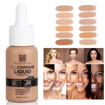 

Perfect Beauty New 30ml Foundation Soft Matte Long Wear Control Concealer Liquid Foundation Cream Fashion Womens Makeup TSLM1