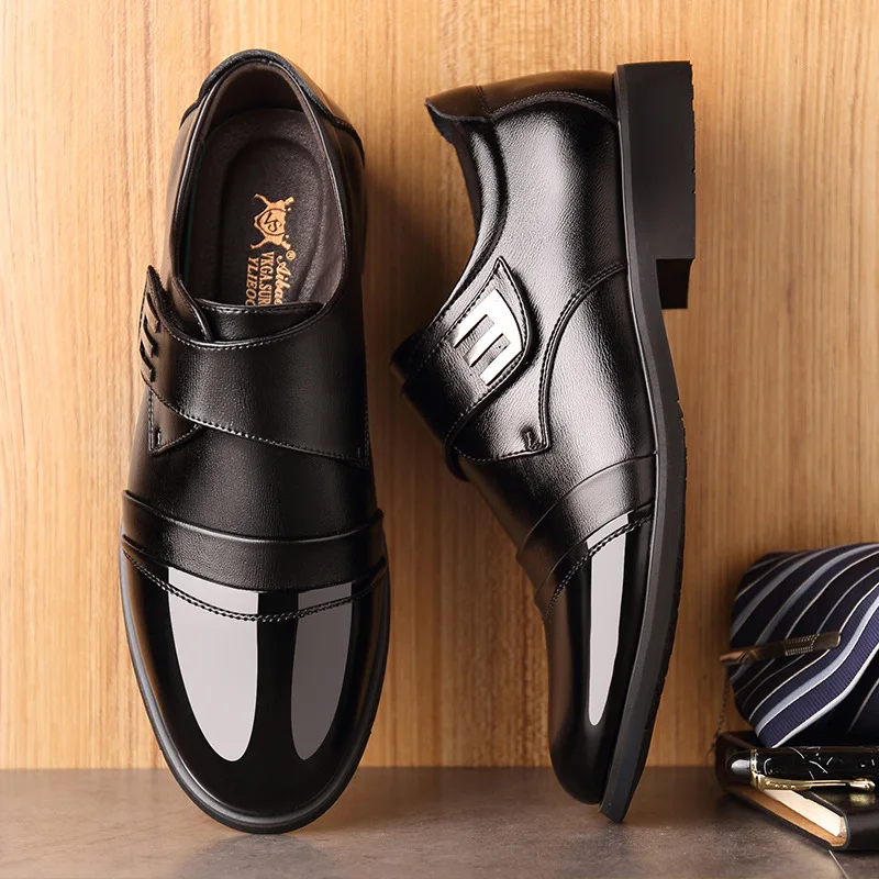 

Men Oxford Shoes Pointed Toe Men Dress Shoes With Buckle Male Wedding Party Shoes Handmade Men Shoes M034