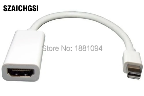 SZAICHGSI 500 шт. Мини DP к HDMI штекер-гнездо адаптер кабель DisplayPort для Nootbook MacBook Pro Air NEW TOSHIBA