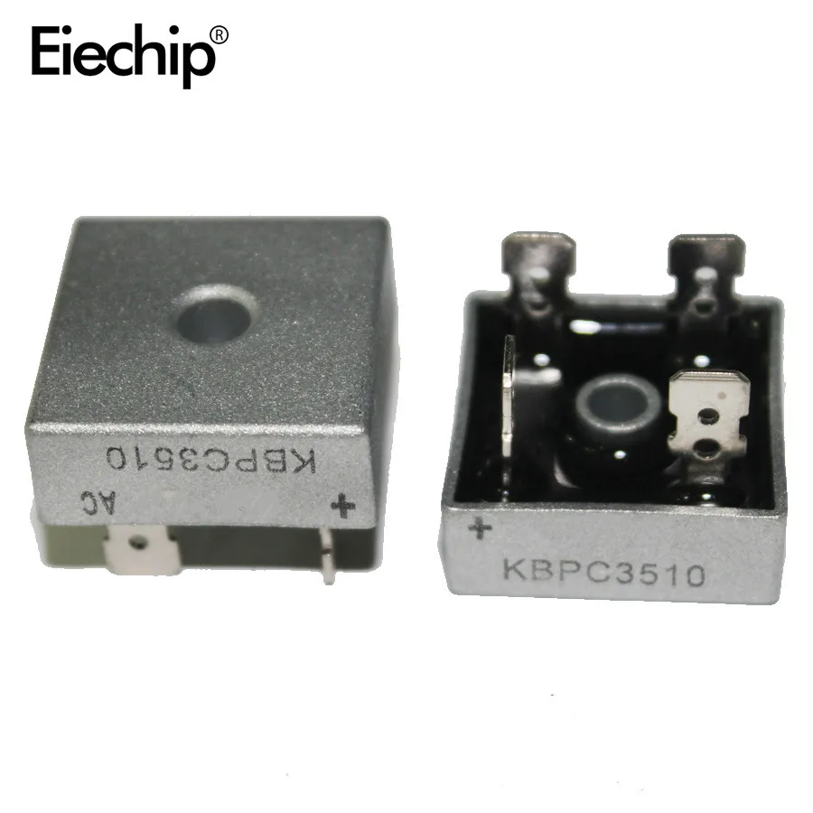 5pcs/lot 35A KBPC3510 1000V Metal Case Single Phases Diode Bridge Rectifier New 3000pcs lot electronic components rectifier diode 1n4007w in4007 4007 sod 123fl mark a7 original new in stock