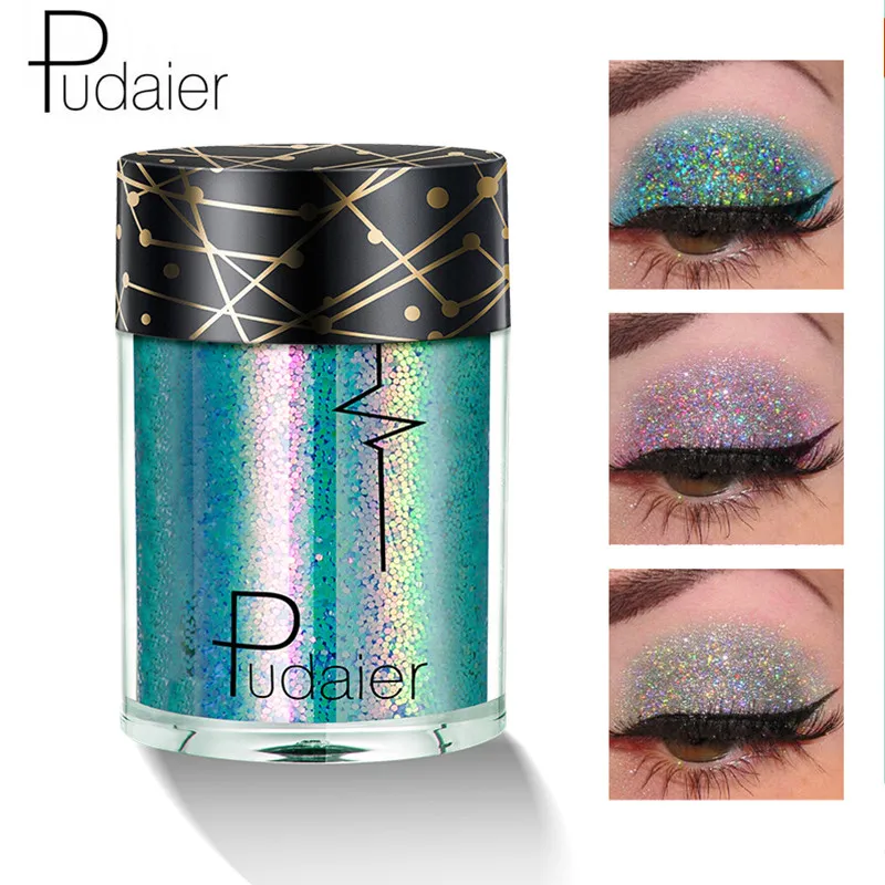

Pudaier Brand Glitter Eye Shadow Cosmetics Makeup Diamond Lips Loose Eyes Pigment Powder Woman Cosmetics Make Up Eyeshadow