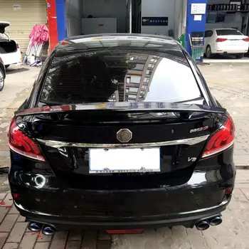 

For MG 6 2017 2018 High Quality ABS Material With LED LAMP Primer Color Car Tail Wing Decoration Rear trunk Spoiler For MG6