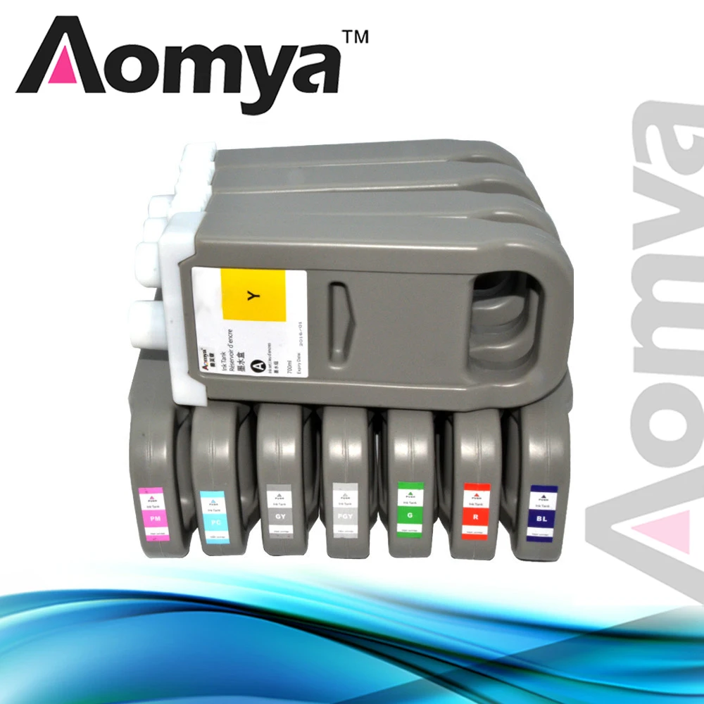 For Canon iPF 8100/iPF 9100 PFI 701/PFI 702 Wide Format Compatible Ink Cartridge with Pigment