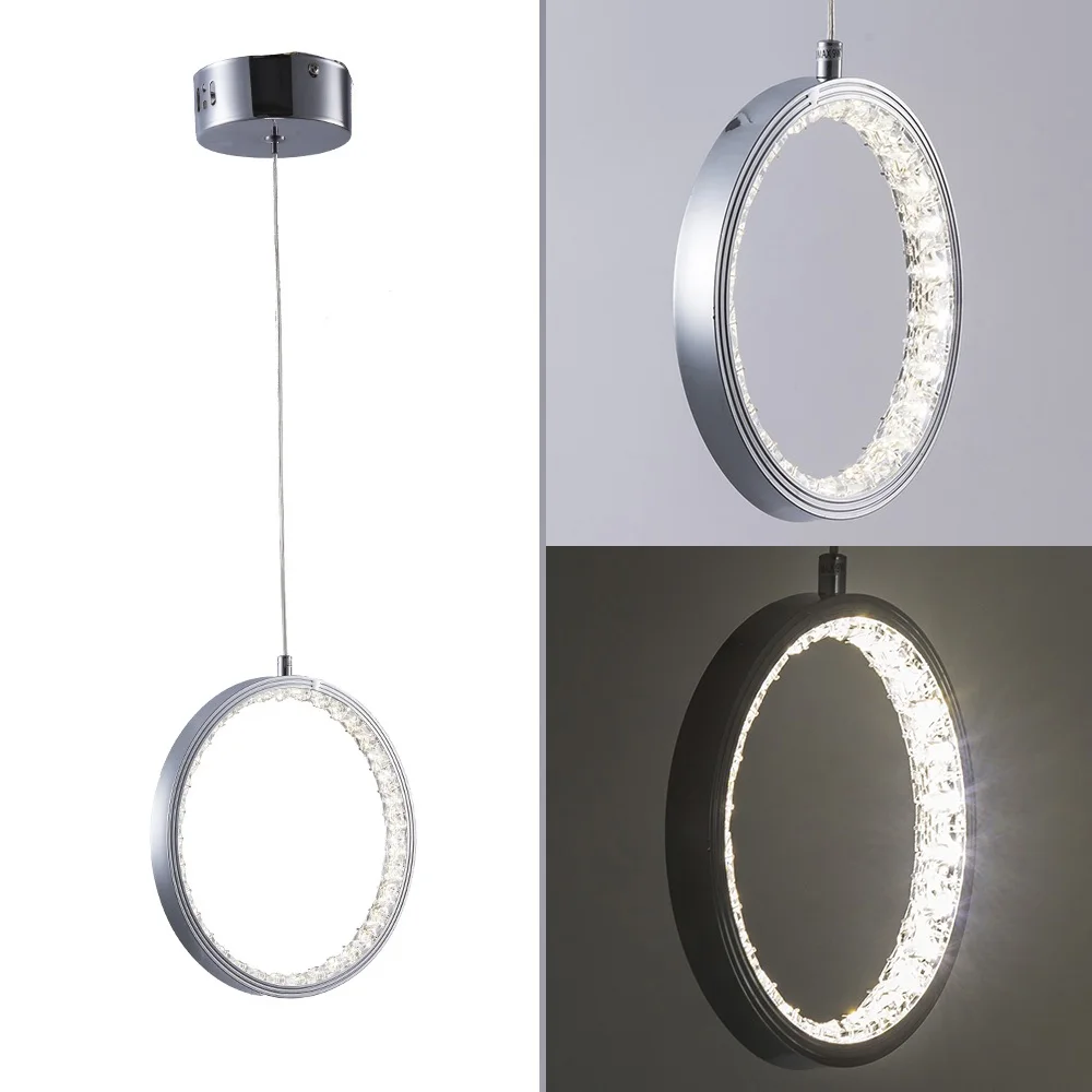 

Crystal Rings LED Ceiling light Fixture For Indoor Lamp lamparas de techo Surface Mounting Ceiling Lamp For Dining Room