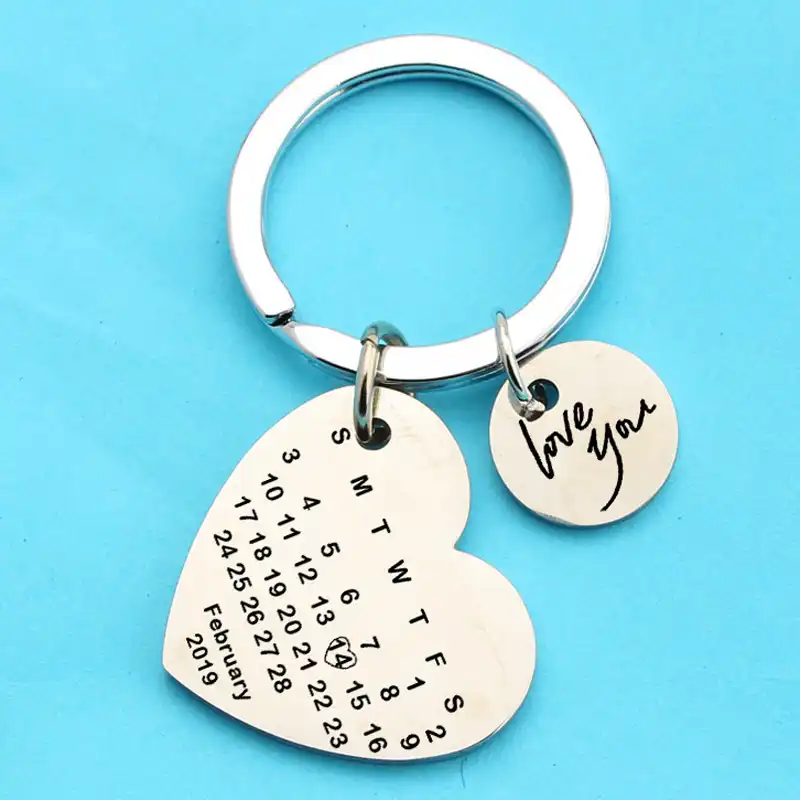 calendar keychain for girlfriend
