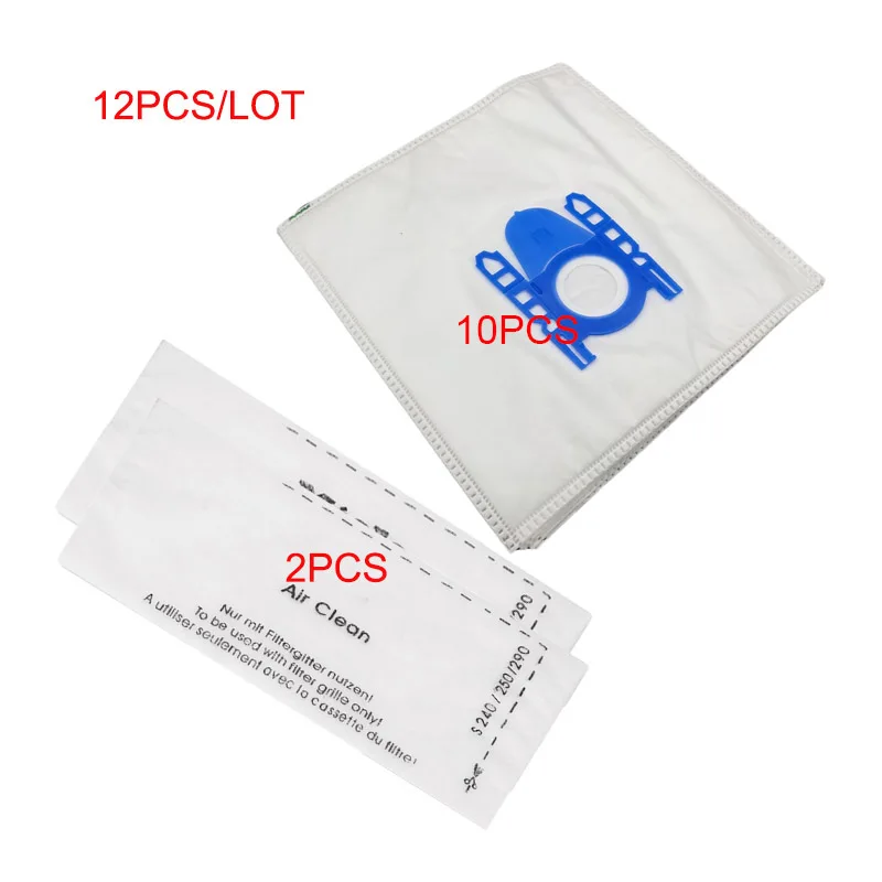 

12Pcs/Lot Dust Bag & filter For Miele Type GN Deluxe Synthetic Vacuum S2 S5 S8 C1 C3 vacuum cleaner bag filter accessories