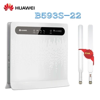 

Unlocked Huawei 4g Router B593s-22 CAT4 Wifi Router 4G LTE 3G 2G Sim Card slot b593 150mbps lte Router Plus Antenna