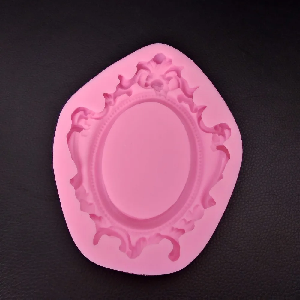 Plaster Pendant Photo frame shape Craft 3D mould silicone cake decorating tool Handmade Soap Mold