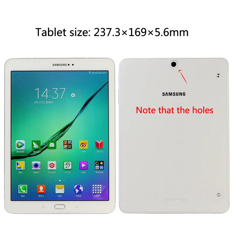 Для Samsung Galaxy Tab S2 9 7 T810 T815 T819 съемный Беспроводной Bluetooth клавиатура портфель чехол