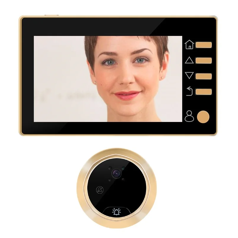 

Video-eye ring doorbell camera digital peephole 4.3 inch TFT LCD IR Night Vision 3 Modes Video Recording Photos Taking Max 32G