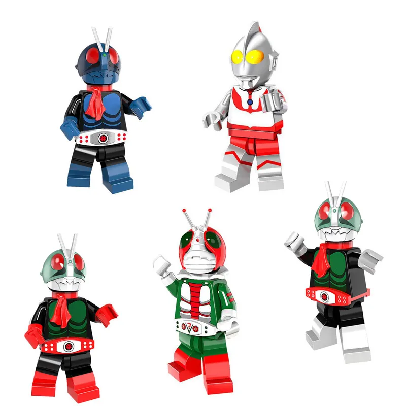 

Japanese Anime Series Masked Rider Ultraman Minifigured Voltron Building Blocks Figure Bricks Toys Gift Compatible With Legoings
