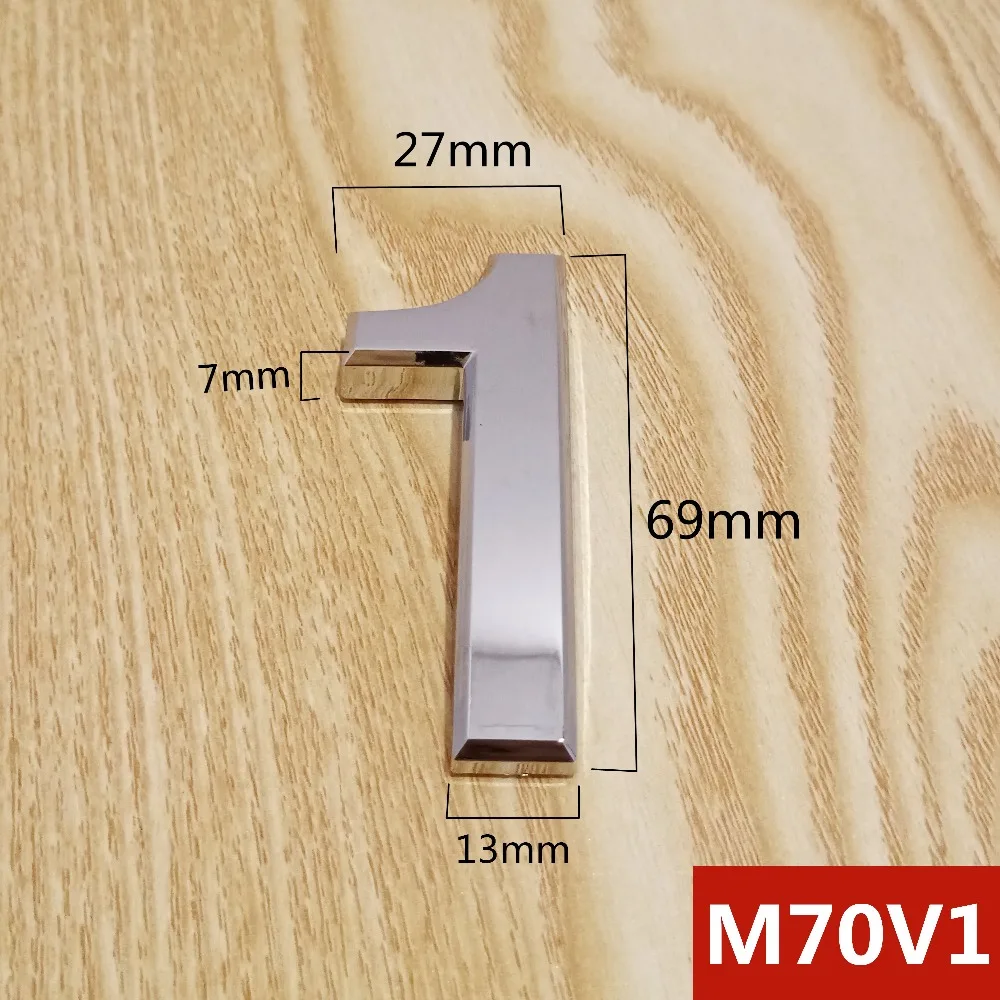 M70V亮银70mm塑料门牌=选项1