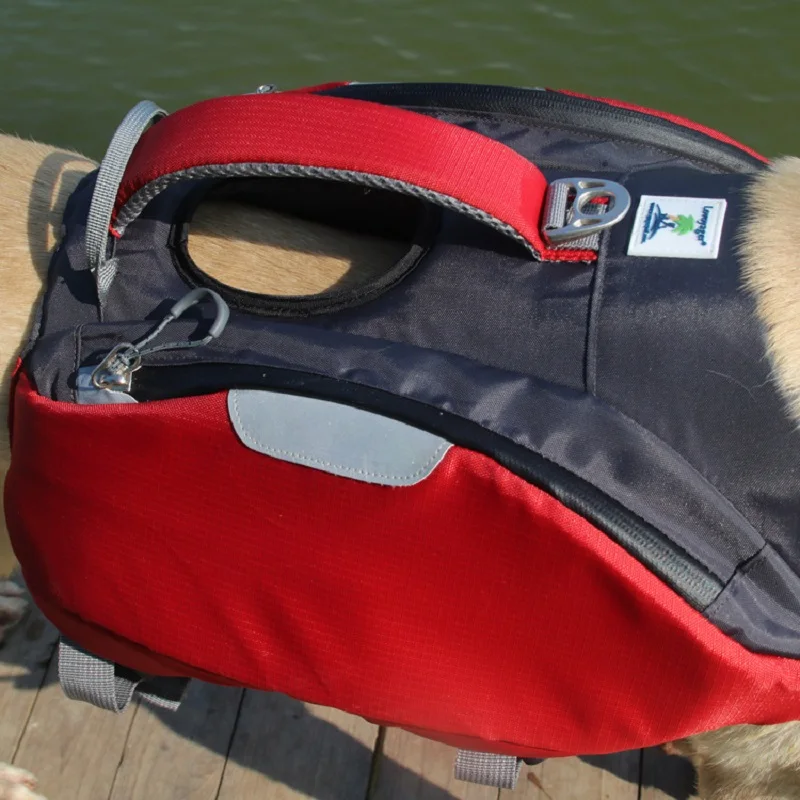 Спасательный жилет, рюкзак для собак, для улицы, два в одном, рюкзак для собак, Для Путешествий, Походов, Кемпинга, вместительная сумка, переноски для собак WLYANG