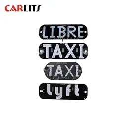 Карлицы супер яркое такси Lyft LIBRE 1 шт./лот светодиодный индикатор автомобиля свет/такси панелей знак зеленый предупреждающий сигнал свет