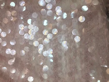 

AX67#This September, a new batch of African sequins lace net cloth wedding dress for bridal wedding dress/sawing Free shipping