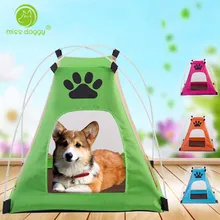 Портативный складной домик для животных для собак домик для кошек питомник для щенков легкая эксплуатация складная палатка для животных в доме или на открытом воздухе 4 цвета
