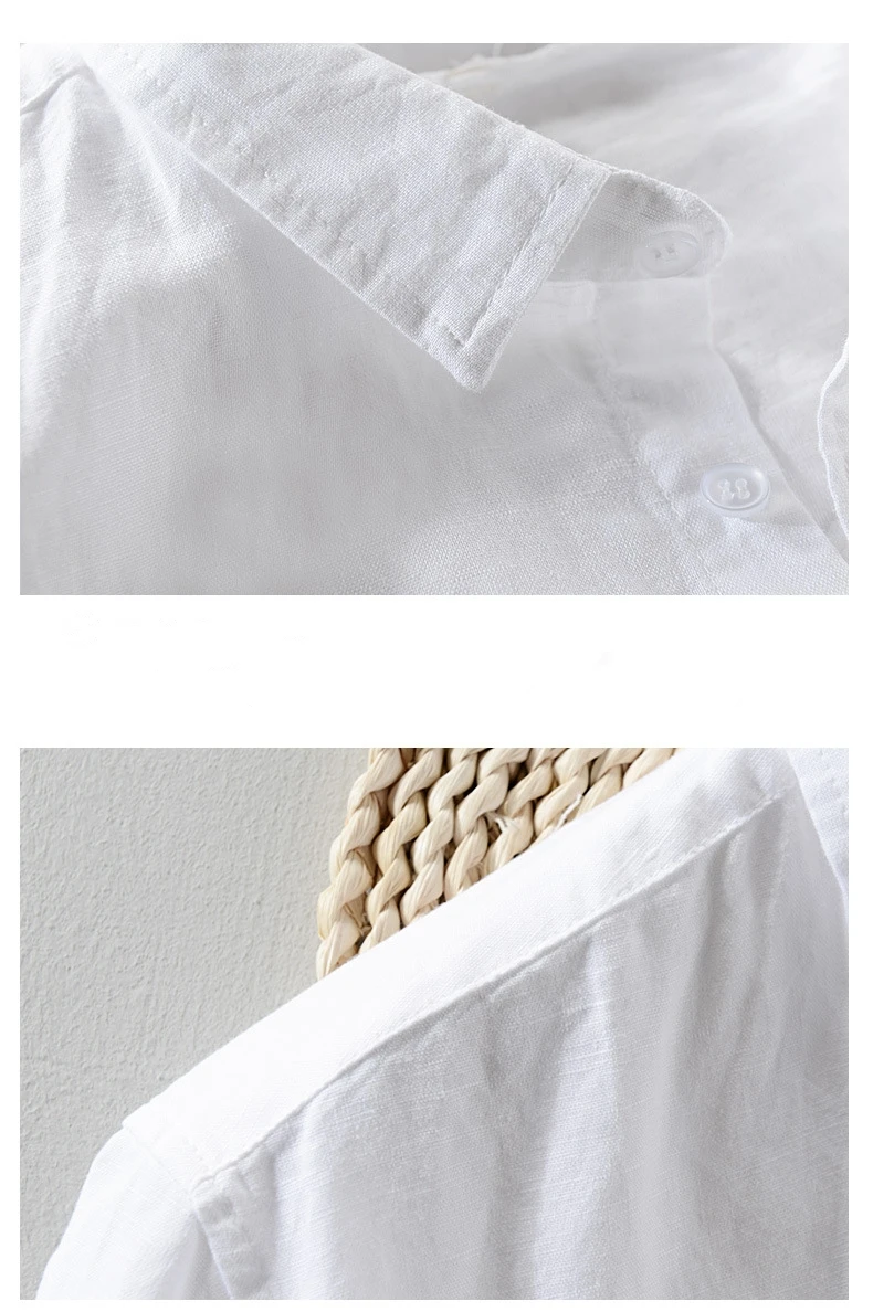 Мужские летние модные брендовые простые хлопковые льняное с короткими рукавами в японском стиле 2019, мужские повседневные приталенные