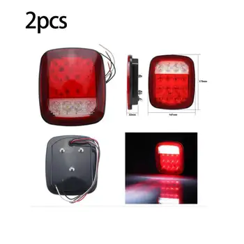 

1Pair 16 LEDs Dual Colors Lamp Universal Truck Side Light Signal Warning Indicator Light Side Light 6000K r30
