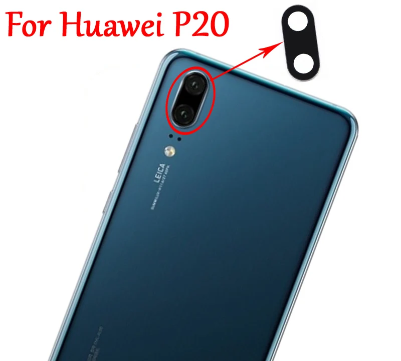 2 шт. задний объектив задней камеры крышка с клеем для huawei P20, P20 Lite Быстрая