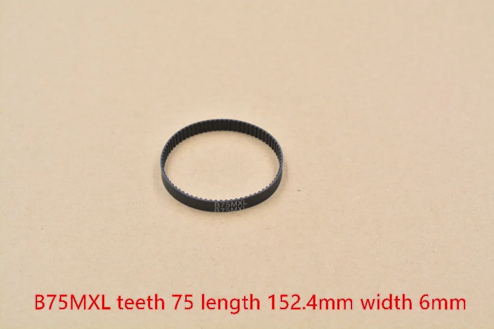 3d printer belt 60MXL B75MXL closed loop rubber timing teeth 75 length 152.4mm width 6mm