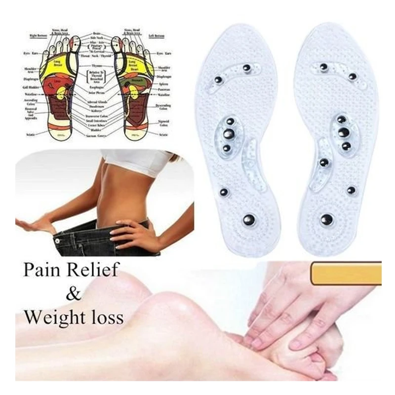 

1 Pair Shoe Breathable Gel Insoles Feet Magnetic Therapy Health Care Massager For Men Comfort Pads Foot Care Relaxation Gifts