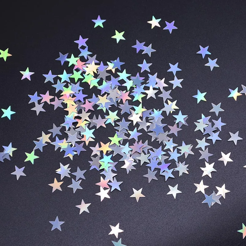 Party Decorations 6mm/10mm Colorful Bright Gold Stars Acrylic Confetti for Balloon New year Wedding Birthday Party Table