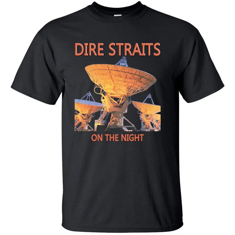 Straits Rock Band T-Shirt Herren - Vintage Band Logo Design Aus 100% Baumwolle