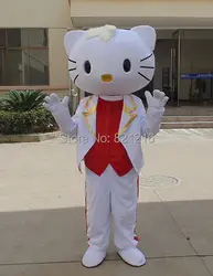 Мужской Hello Kitty Маскоты костюмы джентльмен Стиль Hello Kitty костюмы