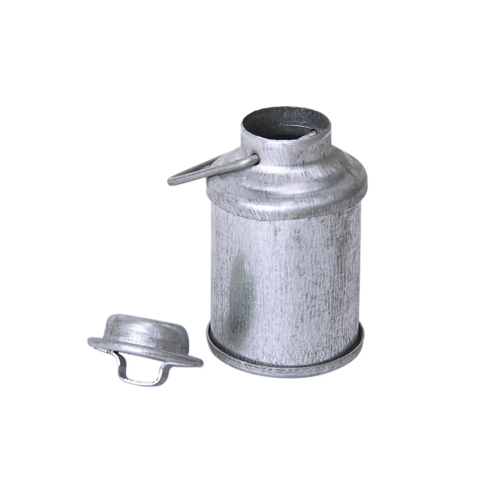 12th Dollhouse Miniature Tin Metal Milk Can Carrier Container With Lid Handle