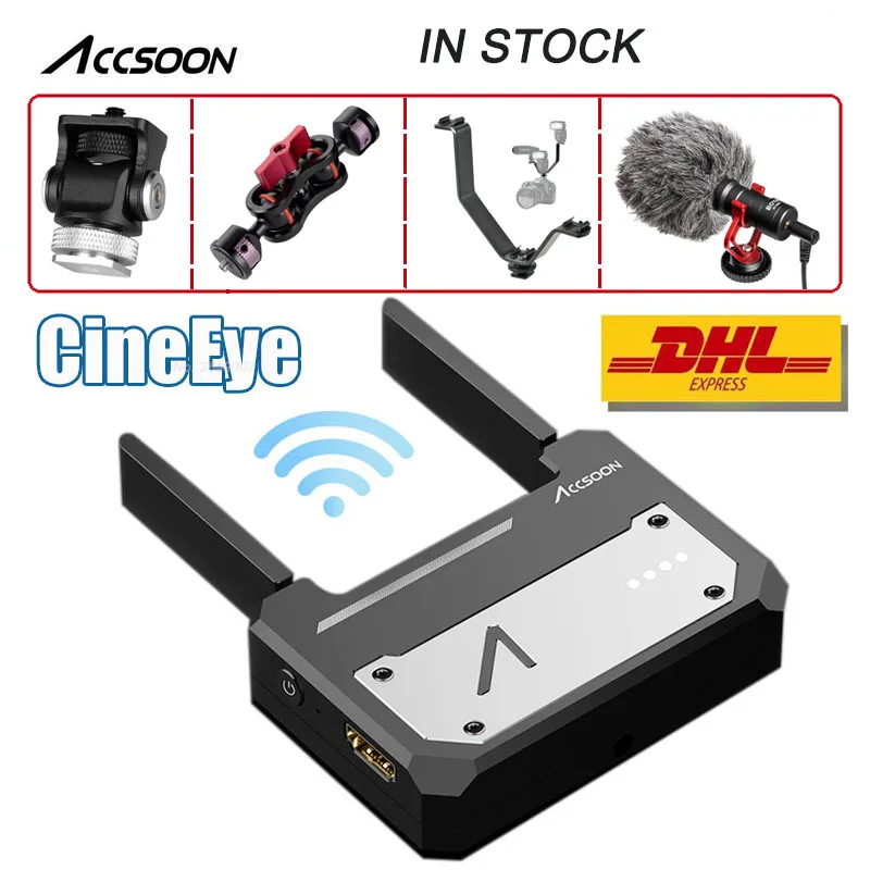 Accsoon CineEye 5G 1080P Mini HDMI беспроводная передача для iPhone для iPad IOS Andriod телефон устройство видео передатчик - Цвет: cineeye with 4